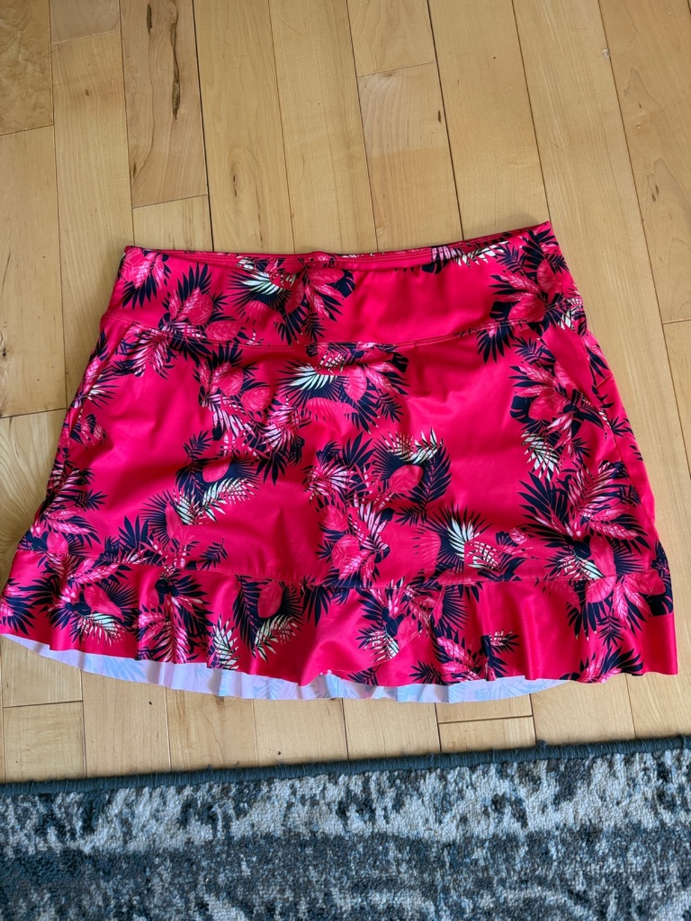 Greg Norman Collection Hot Pink Floral Golf Skort